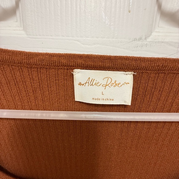 Allie Rose Ribbed Square Neck Sweater - Picture 2 of 2